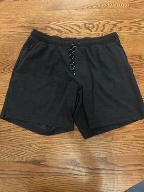 GAP Black Elastic Waist Drawstring Shorts - Classic Casual